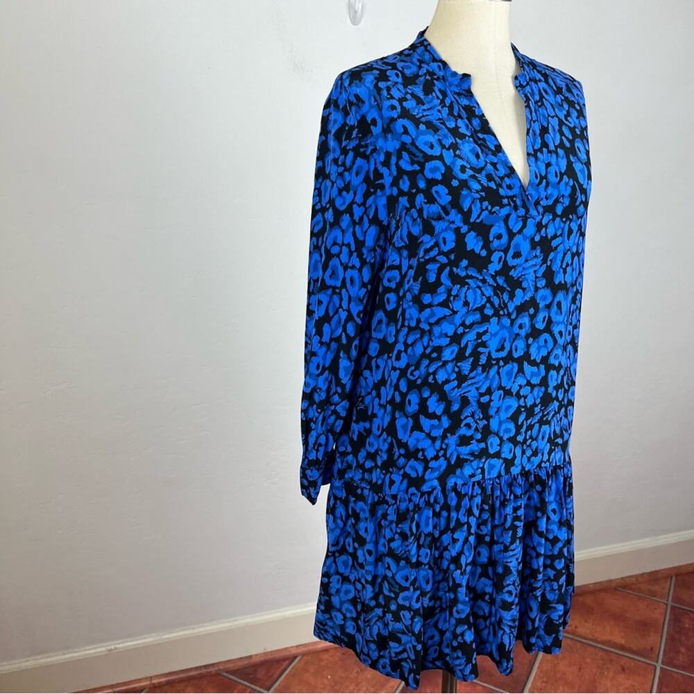 Whistles Drop Waist Dress In Jungle Cat Print View 3